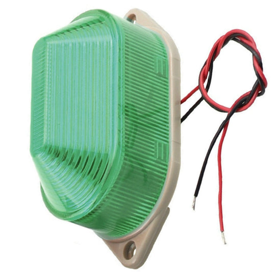 DC24V Led Mini Strobe Signal Warning Light Silent Warning Light(Green) by buy2fix