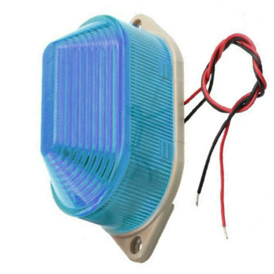 DC24V Led Mini Strobe Signal Warning Light Silent Warning Light(Blue) by buy2fix