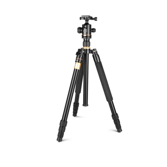 Q222 Portable 4-Section Folding Legs Aluminum Alloy Tripod Mount Monopod Holder with Ball Heads by buy2fix