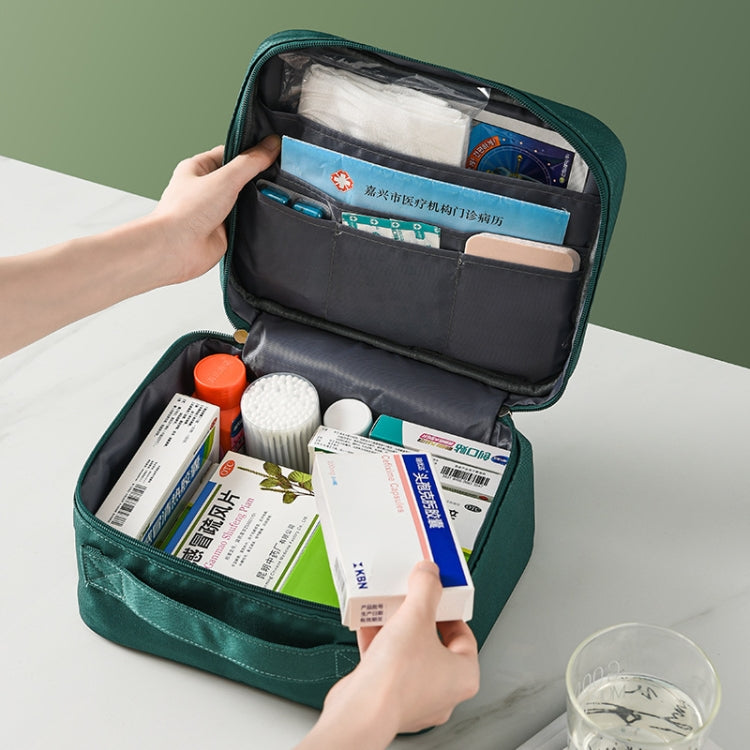 Thickened Large-Capacity Multifunctional Medicine Box Family Portable Storage Bag(Gray) - Pill Boxes by buy2fix | Online Shopping UK | buy2fix