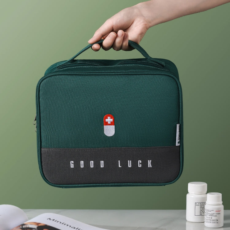 Thickened Large-Capacity Multifunctional Medicine Box Family Portable Storage Bag(Gray) - Pill Boxes by buy2fix | Online Shopping UK | buy2fix
