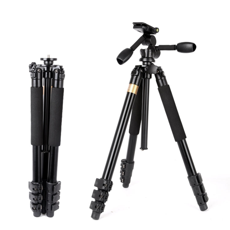Q620 4-Section Folding Legs Heavy Duty Aluminum Alloy Tripod With Three-Dimensional Damping Tripod Heads - Tripods by buy2fix | Online Shopping UK | buy2fix