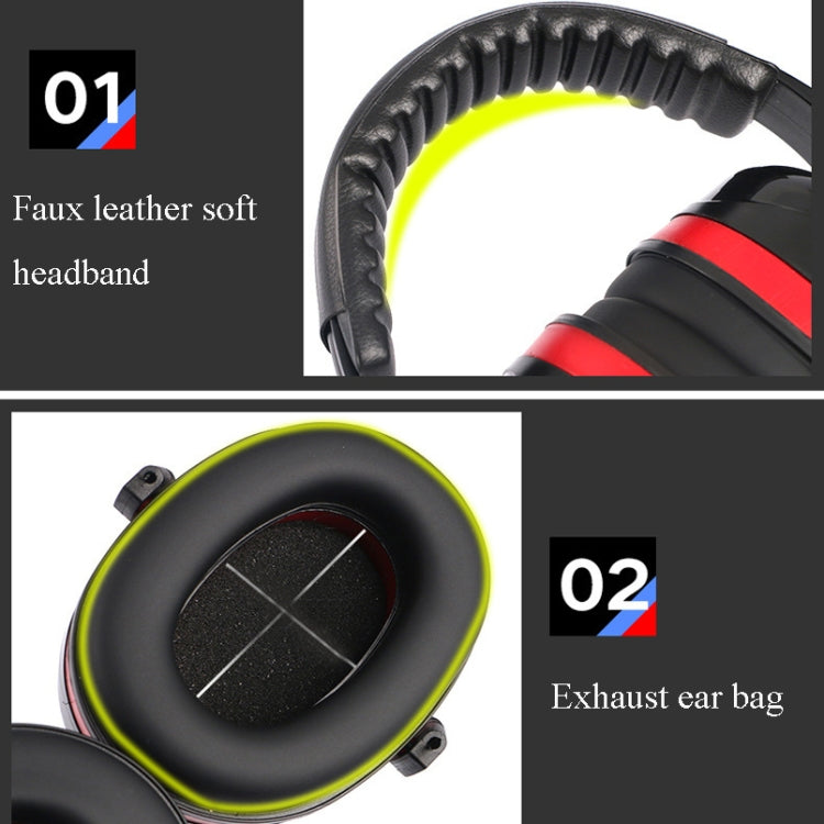 Soundproof Earmuffs Noise-Proof Sleep Earmuffs Industrial Protective Earmuffs Ear Caps(Blue Black) - Earmuff & Pad by buy2fix | Online Shopping UK | buy2fix