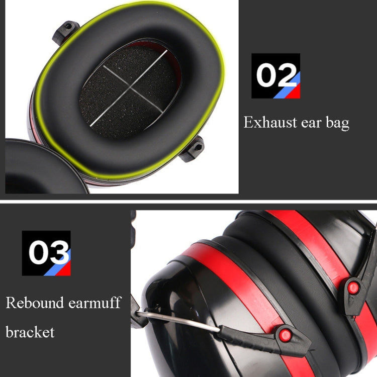 Soundproof Earmuffs Noise-Proof Sleep Earmuffs Industrial Protective Earmuffs Ear Caps(Blue Black) - Earmuff & Pad by buy2fix | Online Shopping UK | buy2fix