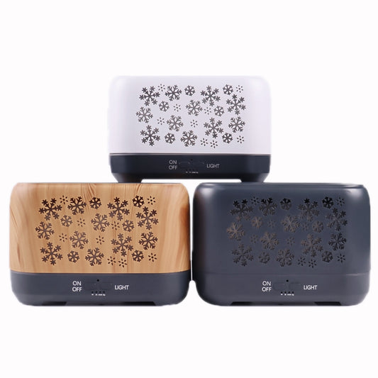 Desktop 3D Simulation Flame Incense Smoked Machine Humidifier, Colour:Light Wood Grain(EU Plug) by buy2fix