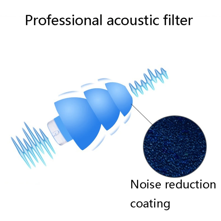 Anti-Noise Sleep Earplugs Silicone Soundproof Earplugs Industrial Noise Cancelling Silent Earplugs(Black) - Earmuff & Pad by buy2fix | Online Shopping UK | buy2fix