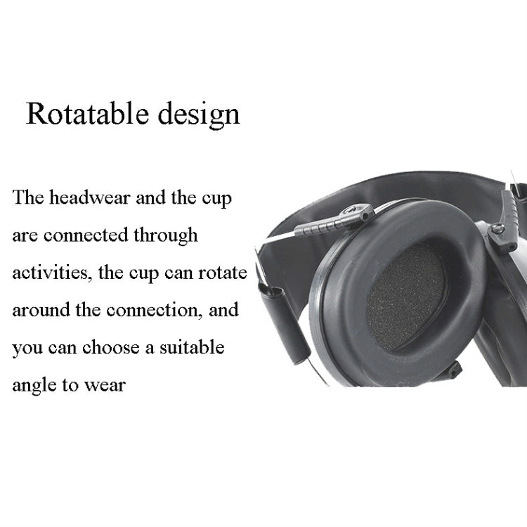 Learn Sleep Industry Noise Cancelling Earmuffs Shooting Soundproof Earmuffs(Green) - Earmuff & Pad by buy2fix | Online Shopping UK | buy2fix