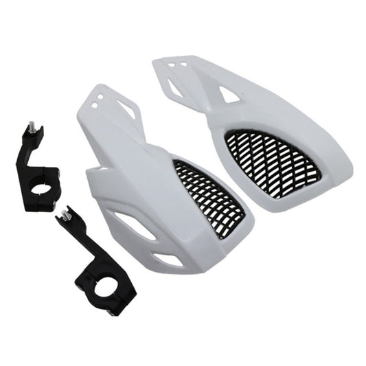 24CM Motorcycle Handguard Hand Guard Protector for Kawasaki Suzuki Honda Yamaha Moto Dirt Bike ATVS With Mount Kit(White) by buy2fix