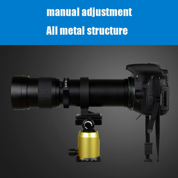 Lightdow 420-800mm Zoom Camera Lens Optical Glass Coating Photographic Lens by Lightdow