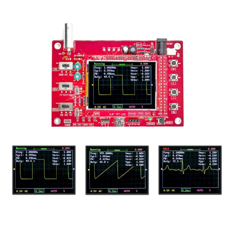 DSO138 Oscilloscope (Full Assembled) - LCD & LED Display Module by buy2fix | Online Shopping UK | buy2fix