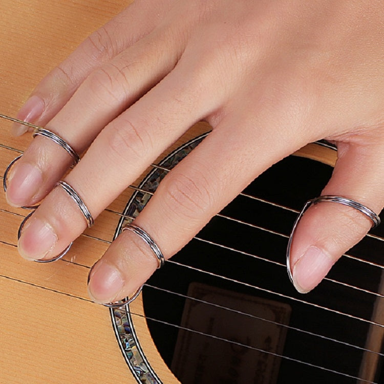 Metal Spring Ring Pick for Guitar(Silver) - String Instrument Accessories by buy2fix | Online Shopping UK | buy2fix