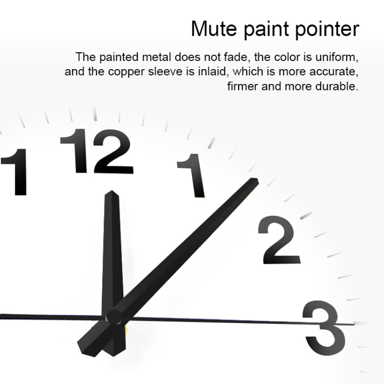 Smart Network Automatic Time Synchronization Wifi Wall Clock Modern Minimalist Silent Living Room Clock, Size:12 inch(Black) - Wall Clock by buy2fix | Online Shopping UK | buy2fix