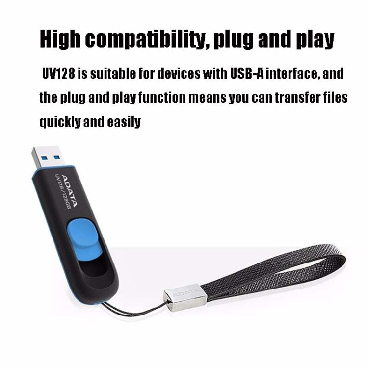 ADATA UV128 Car Speaker Office Storage U Disk, Capacity: 32GB, Random Color Delivery by ADATA