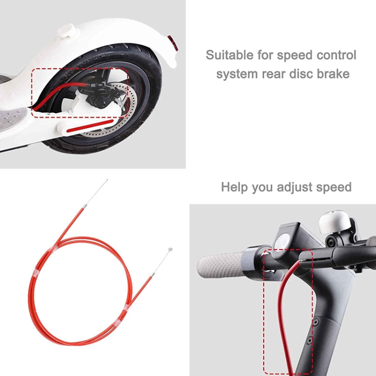 2 PCS For Xiaomi Mijia M365 Electric Scooter Rear Disc Brake Cable Brake Pipeline(Red) - Accessories & Parts by buy2fix | Online Shopping UK | buy2fix