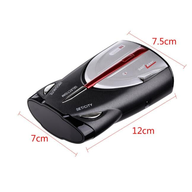 12V Laser Anti Radar Car Detector 360 Degree Led Display Police Speedometer Voice Alert/Alarm - Radar Detectors by buy2fix | Online Shopping UK | buy2fix