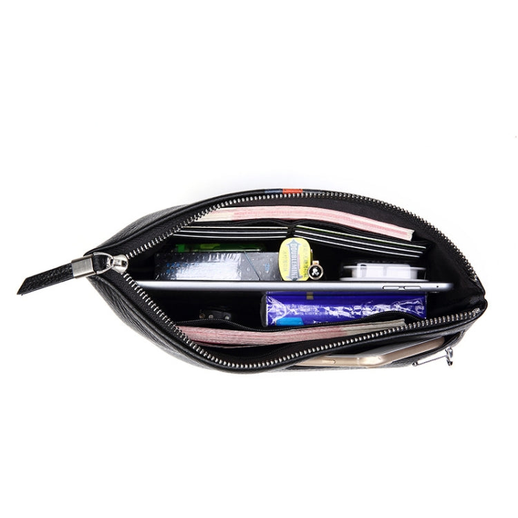 Men Leather Casual Clutch Leather Smart Anti-Theft & Anti-Lost Coin Purse, Size:Small - Wallets by buy2fix | Online Shopping UK | buy2fix