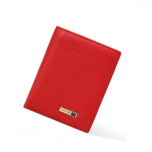 Vertical Wallet Smart Bluetooth Anti-Lost Anti-Theft Leather Bag, Style:Smart(Red) by buy2fix
