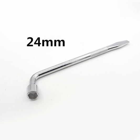 L-Type Car Tire Removal Tool Tire Wrench Socket Wrench, Specification: 24mm by buy2fix