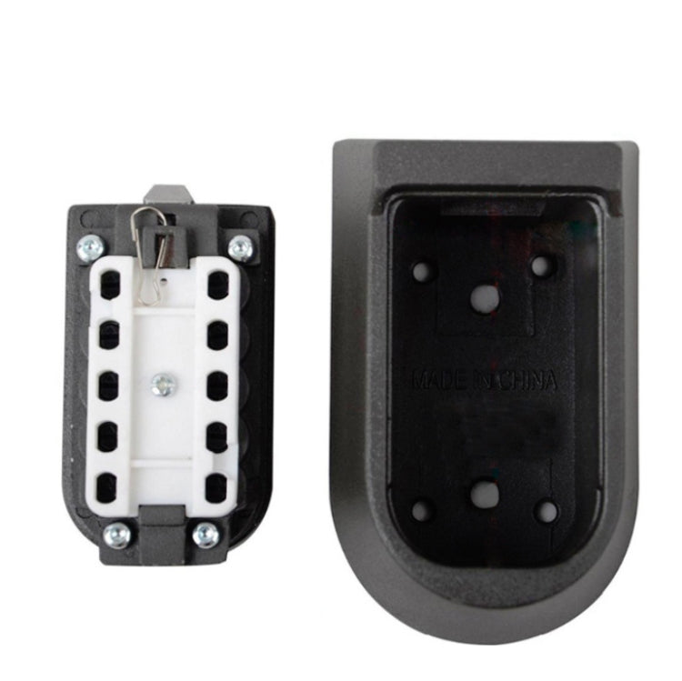 KS-004 Combination Lock Key Box Alloy Button Wall-Mounted Shield-Shaped Combination Box - Safety Box by buy2fix | Online Shopping UK | buy2fix