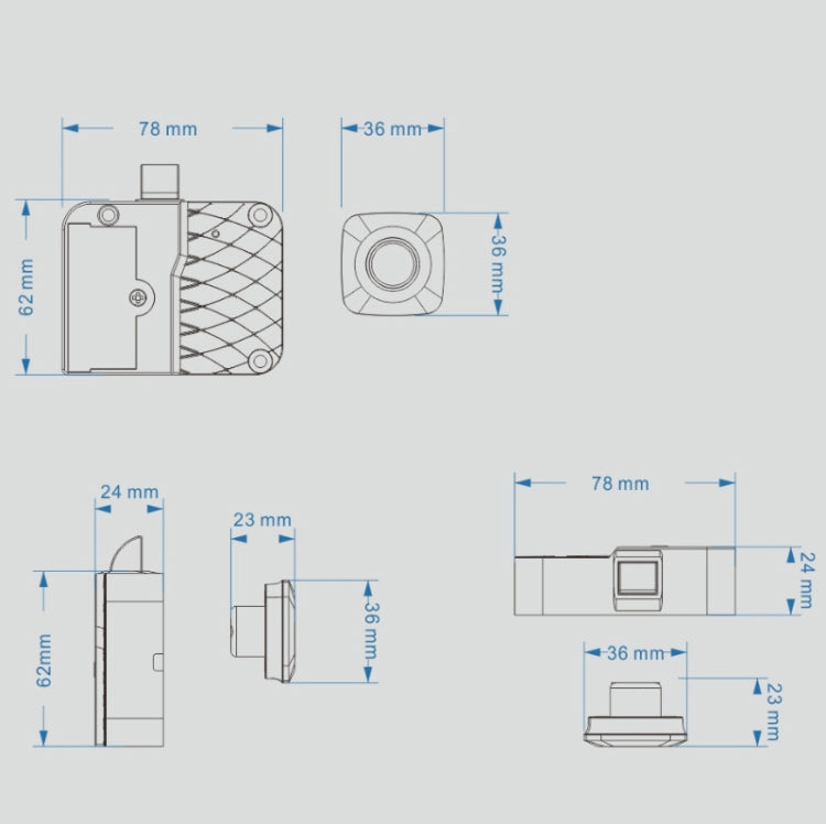 Smart Drawer Locker Fingerprint Lock Household Anti-Theft Lock - Door Locks & Cabinet Locks by buy2fix | Online Shopping UK | buy2fix