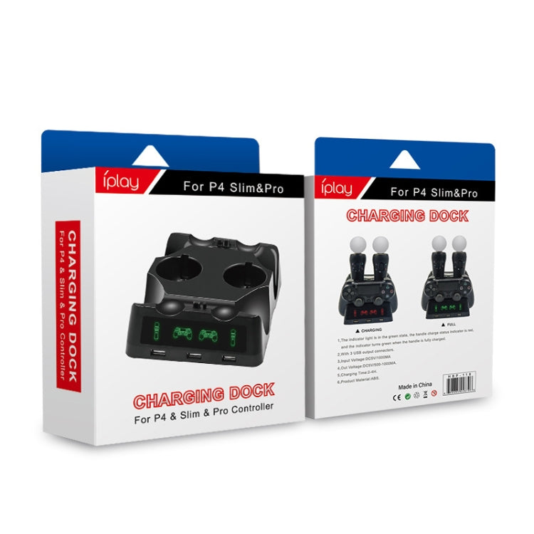 iPlay Gamepad Charger Multifunctional Charging Base For PS4 / PS4 Move / PS VR by iplay