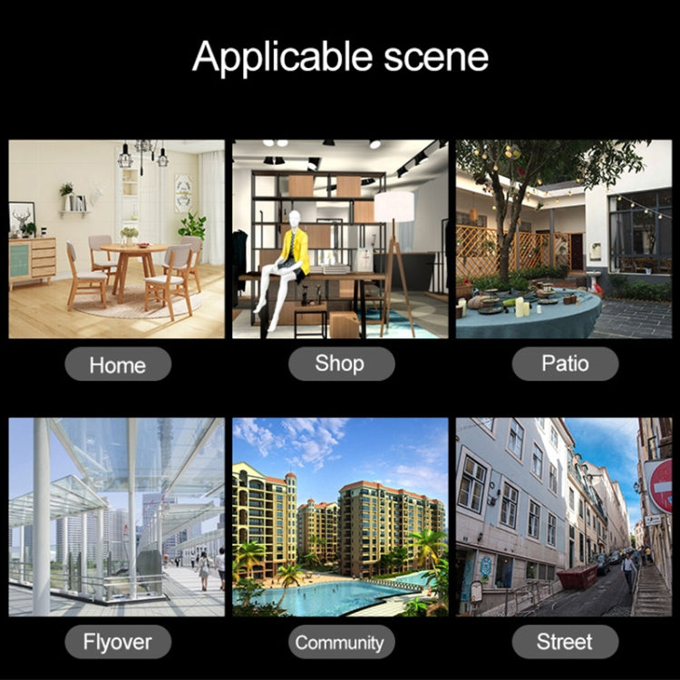 OU-A1IN PTZ Control 355 Degree Rotation Infrared WiFi Smart Dome Camera, Two-Way Voice Intercom Monitor(US Plug) by buy2fix