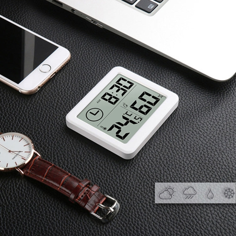 Multifunction Automatic Electronic Temperature and Humidity Monitor Clock with 3.2 inch Large LCD Screen by buy2fix