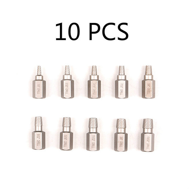10 In 1 Bolt Extractor Broken Screw Nut Removal Tool - Hand Tool Sets by buy2fix | Online Shopping UK | buy2fix
