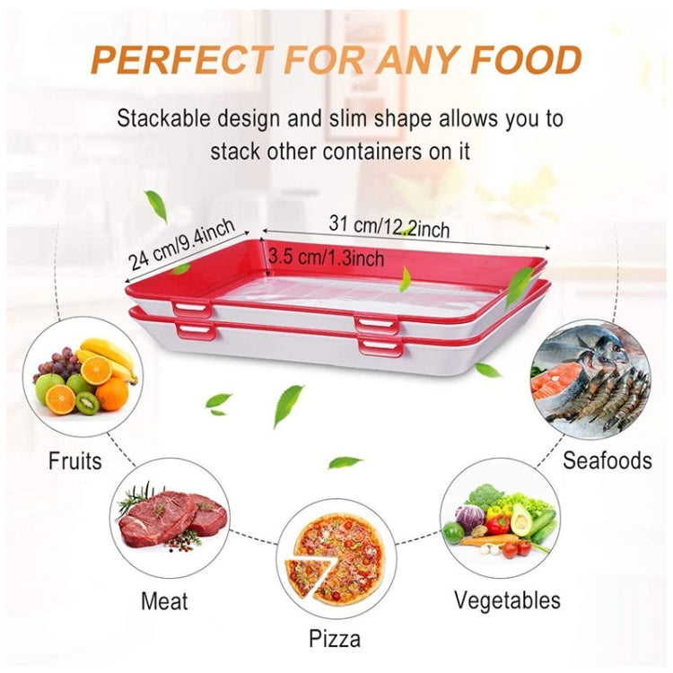 Vacuum Fresh-Keeping Tray Refrigerator Clever Tray - Preservation Supplies by buy2fix | Online Shopping UK | buy2fix