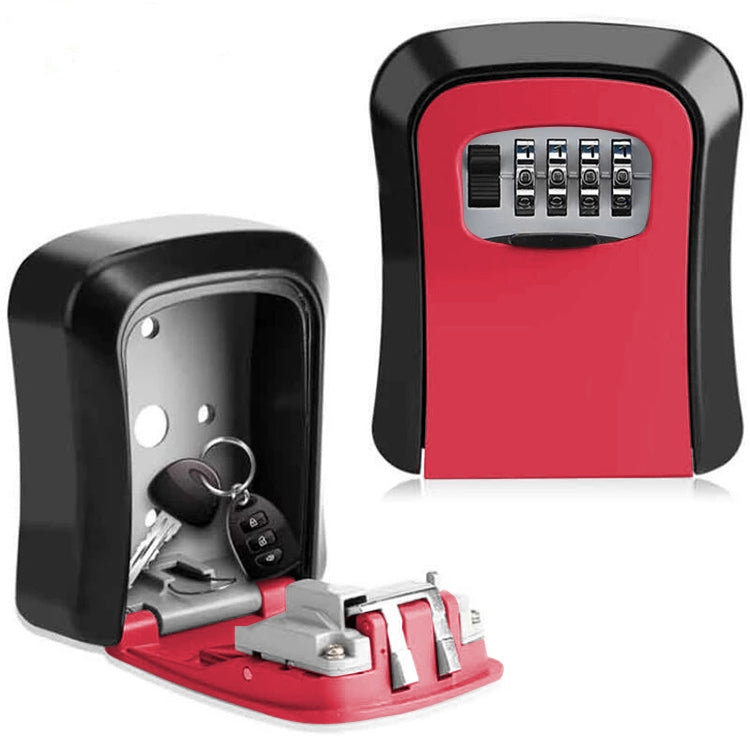 HG2 Arc Wall Mounted Password Key Box(Red) - Safety Box by buy2fix | Online Shopping UK | buy2fix