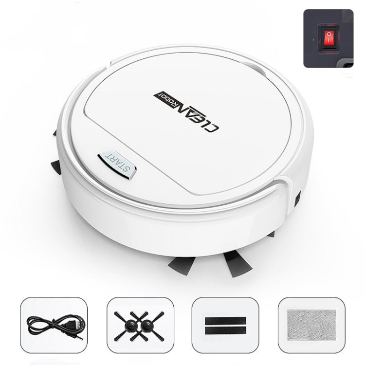Household Intelligent Automatic Sweeping Robot, Specification:Upgrade Four Motors(White) - Robot Vacuum Cleaner by buy2fix | Online Shopping UK | buy2fix