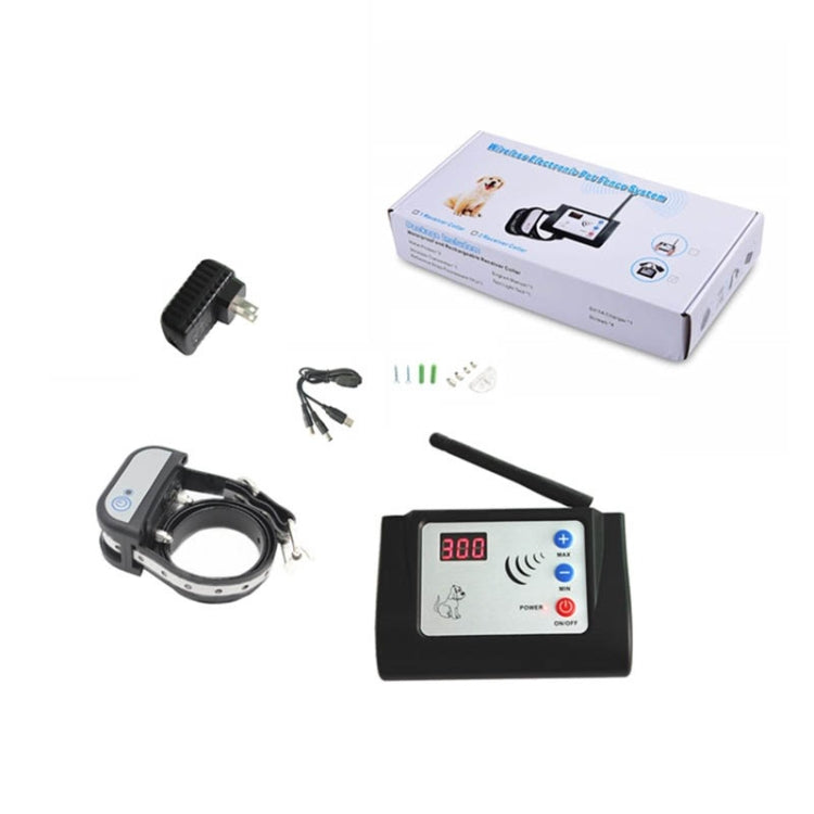 300 Meters Smart Wireless Pet Fence Waterproof Collar with Night Reflective Yarn Protective Fence, Specification: 2 in 1 570G by buy2fix