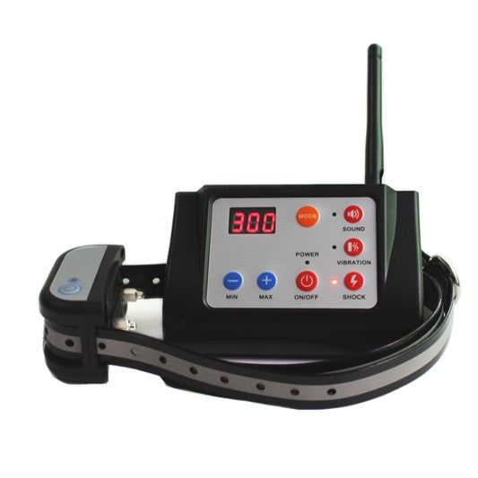 2 In 1 Smart Wireless Waterproof Fence Remote Dog Trainer with Collar, Style:700G(US Plug) by buy2fix