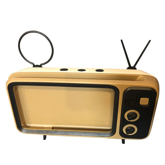 Q02 Retro Desktop Lazy Live TV Phone Holder for 4.7~6.2 inch Display Mobile Phone(Brown) by buy2fix