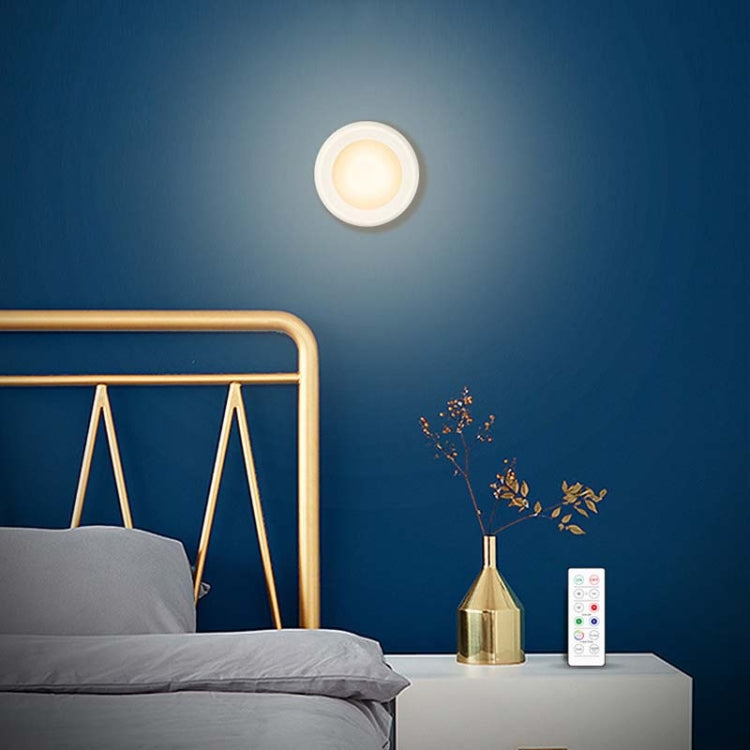 6 PCS / Set 16 Color RGB LED Night Light Strobe Atmosphere Pat Light Remote Control Cabinet Light with 2 Remote Control by buy2fix
