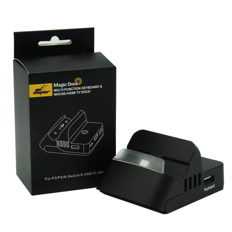 Video Projection Converter Cooling Portable Charging Base For Switch, Color of the product: Keyboard and Mouse - Charger & Power by buy2fix | Online Shopping UK | buy2fix