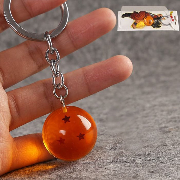 2 PCS Anime 7 Stars Balls 2.7cm PVC Figures Toys Keychain(3 star) by buy2fix