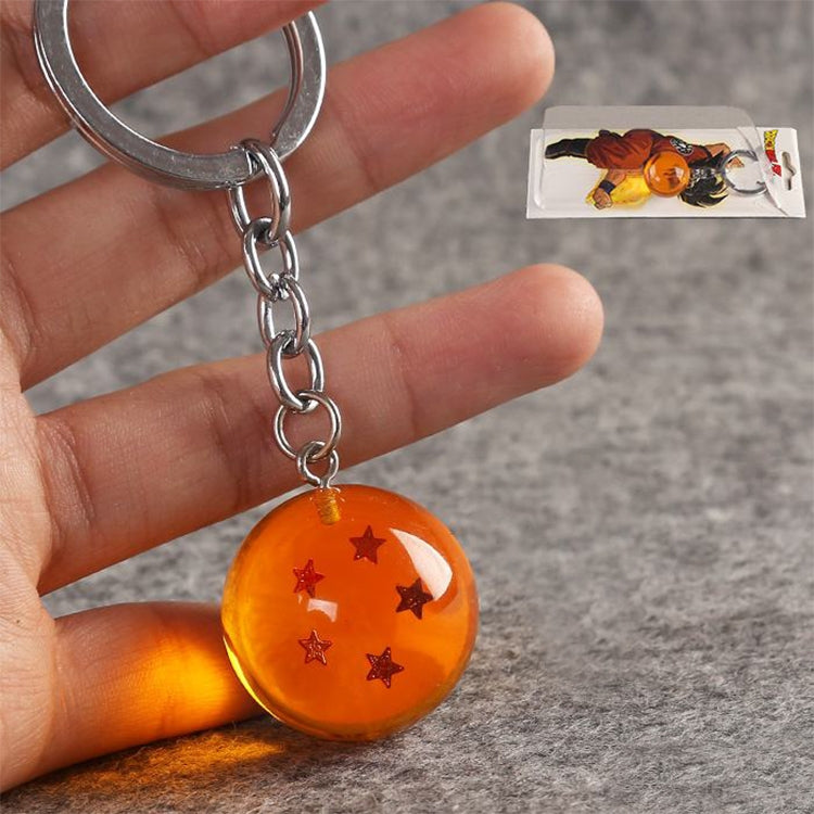 2 PCS Anime 7 Stars Balls 2.7cm PVC Figures Toys Keychain(5 star) by buy2fix