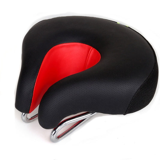Noseless Bicycle Saddle Mountain Bike Thickened Soft Cushion(Red) - Bicycle Saddle by buy2fix | Online Shopping UK | buy2fix