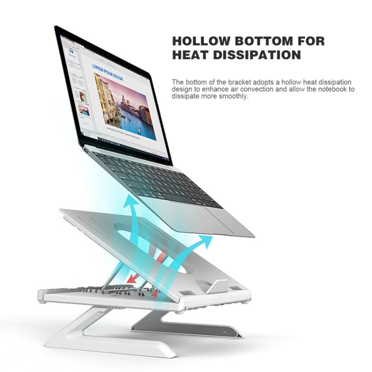 Multifunctional Folding Notebook Stand Monitor Increase Rack, Colour: Tripod (White) - Laptop Stand by buy2fix | Online Shopping UK | buy2fix