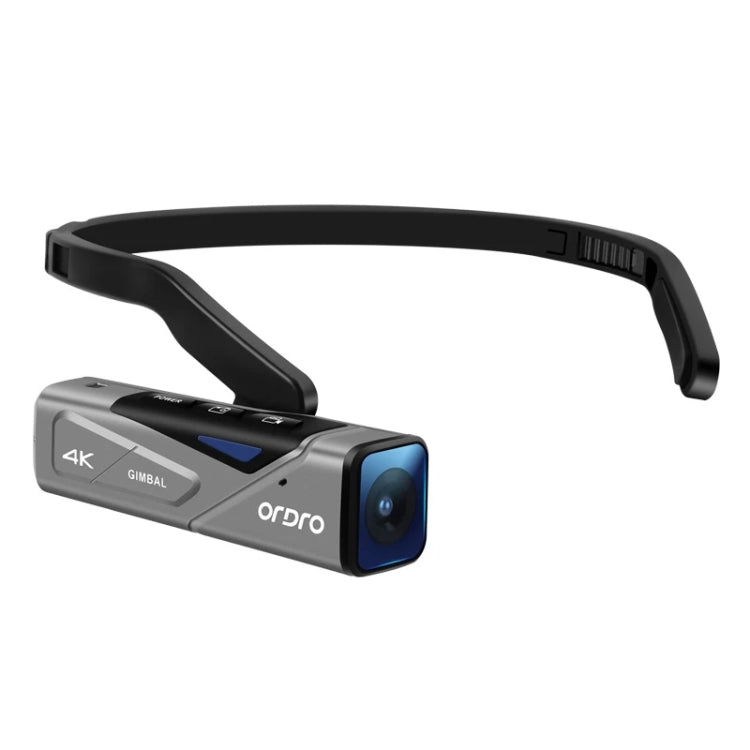 ORDRO EP7 4K Head-Mounted Auto Focus Live Video Smart Sports Camera, Style:Without Remote Control(Silver Black) - DJI & GoPro Accessories by buy2fix | Online Shopping UK | buy2fix