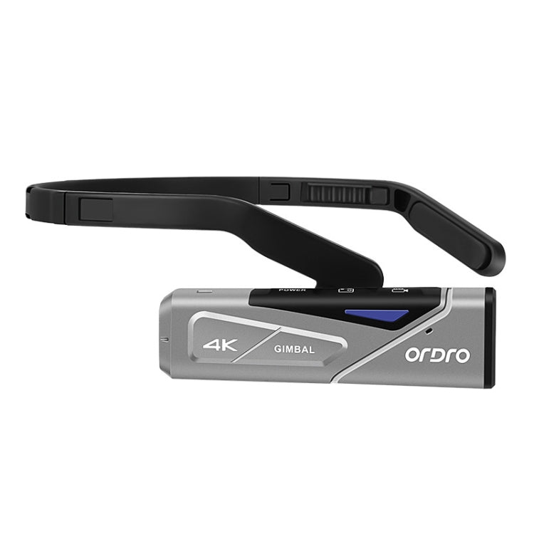ORDRO EP7 4K Head-Mounted Auto Focus Live Video Smart Sports Camera, Style:Without Remote Control(Silver Black) - DJI & GoPro Accessories by buy2fix | Online Shopping UK | buy2fix