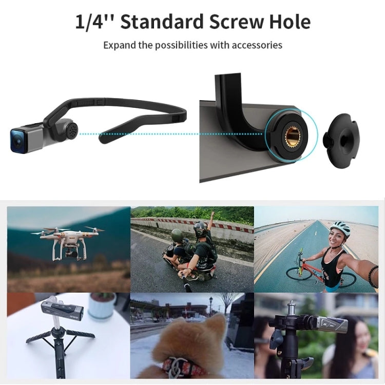 ORDRO EP7 4K Head-Mounted Auto Focus Live Video Smart Sports Camera, Style:Without Remote Control(Silver Black) - DJI & GoPro Accessories by buy2fix | Online Shopping UK | buy2fix