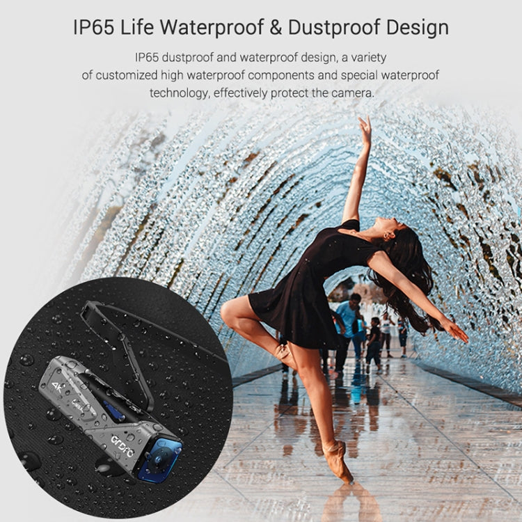 ORDRO EP7 4K Head-Mounted Auto Focus Live Video Smart Sports Camera, Style:With Remote Control(Silver Black) - DJI & GoPro Accessories by buy2fix | Online Shopping UK | buy2fix