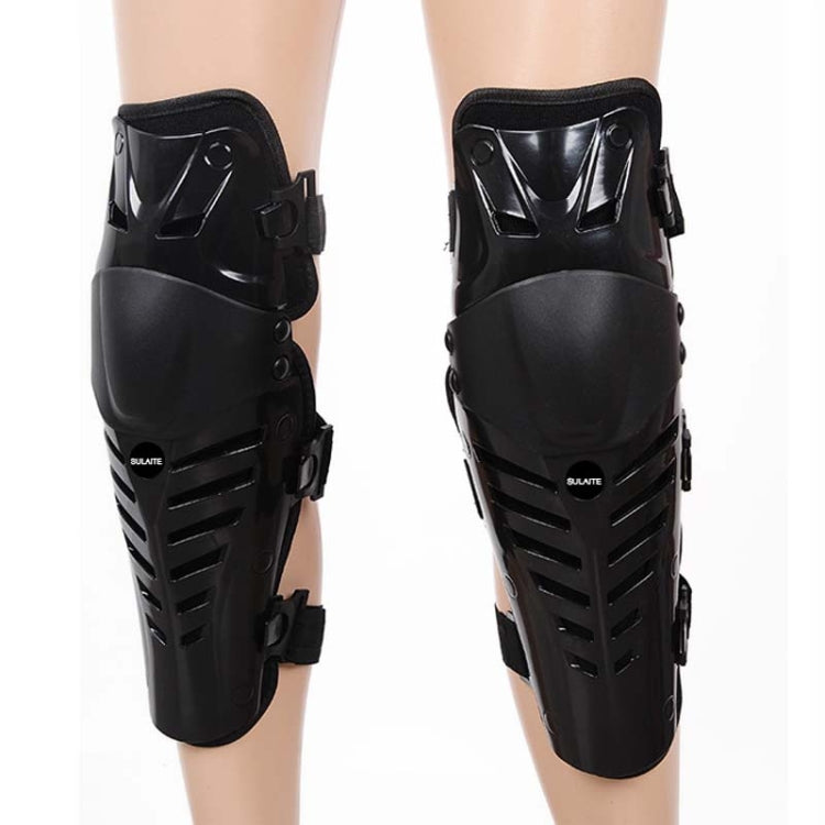 SULAITE Motocross Outdoor Sports Protective Gear Riding Windproof And Anti-Fall Activity Leggings Protector(Black Red) by SULAITE