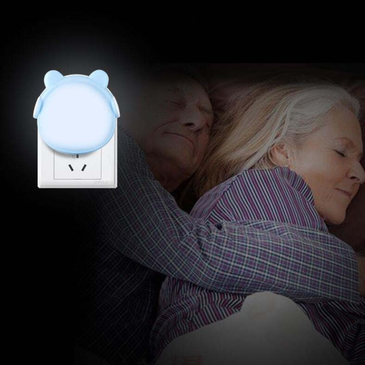 4 PCS Smart Light Control LED Bedroom Mini Night Light Energy-Saving Bedside Lamp, US Plug(Blue) - Night Lights by buy2fix | Online Shopping UK | buy2fix