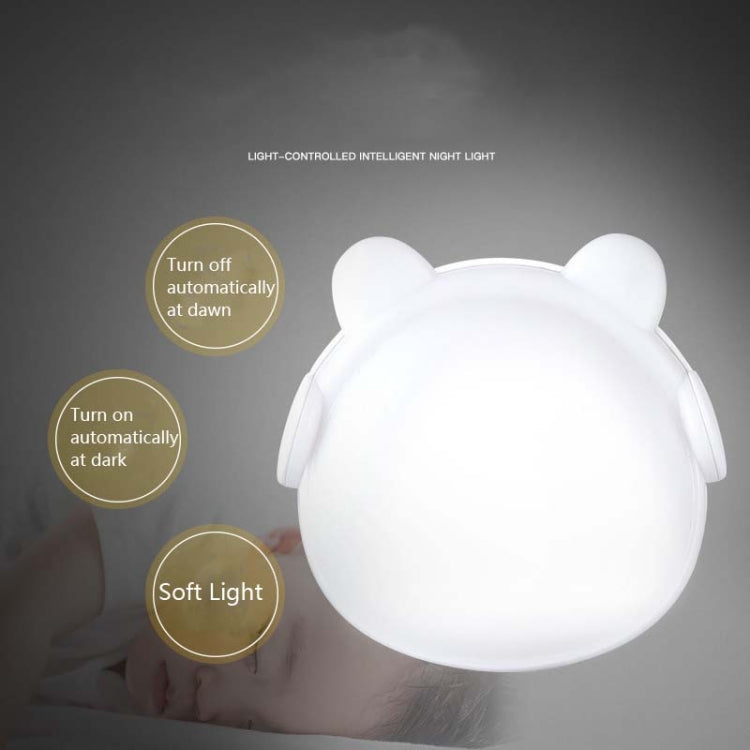 4 PCS Smart Light Control LED Bedroom Mini Night Light Energy-Saving Bedside Lamp, US Plug(Blue) - Night Lights by buy2fix | Online Shopping UK | buy2fix