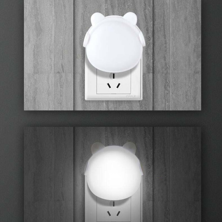 4 PCS Smart Light Control LED Bedroom Mini Night Light Energy-Saving Bedside Lamp, US Plug(Blue) - Night Lights by buy2fix | Online Shopping UK | buy2fix