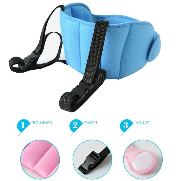 Child Car Seat Head Support Comfortable Safe Sleep Solution Pillows Neck Travel Stroller Soft Cushion (Dark Blue) - Seat Belts & Padding by buy2fix | Online Shopping UK | buy2fix
