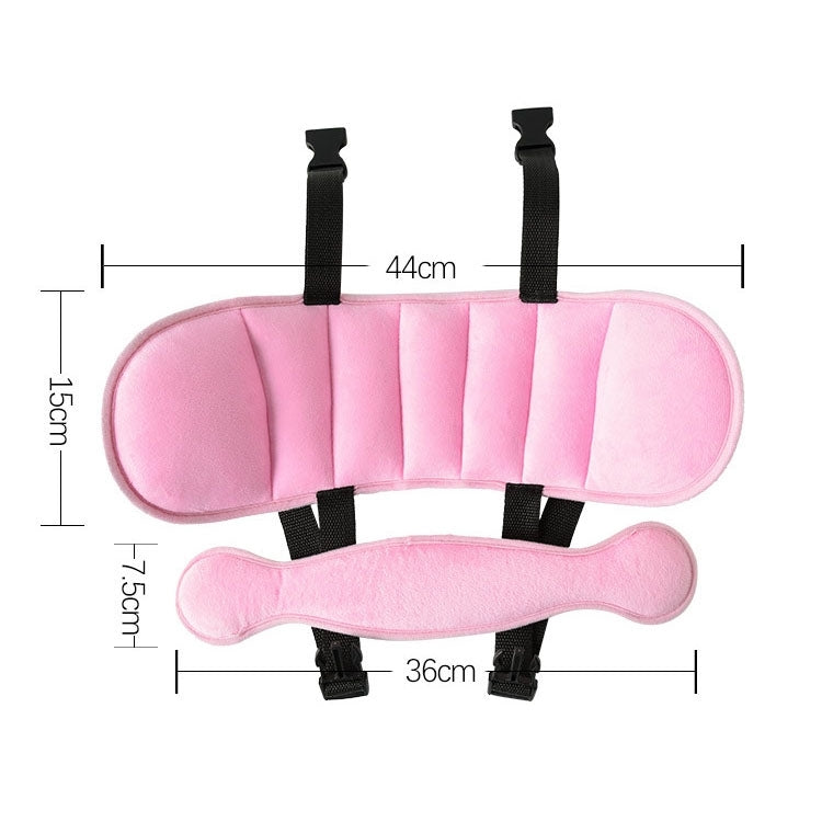 Child Car Seat Head Support Comfortable Safe Sleep Solution Pillows Neck Travel Stroller Soft Cushion (Dark Blue) - Seat Belts & Padding by buy2fix | Online Shopping UK | buy2fix